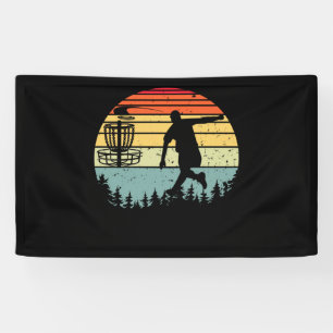 Cool Retro Disc Golf Sport Vintage Banner