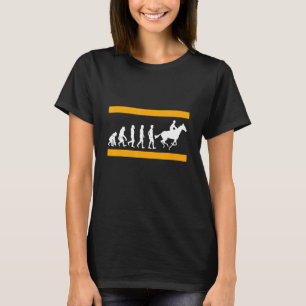 Cool Retro Evolution Of A Horse Racer Present T-Shirt