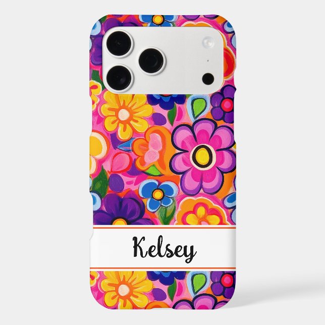 Cool Retro Floral Personalised (Back)