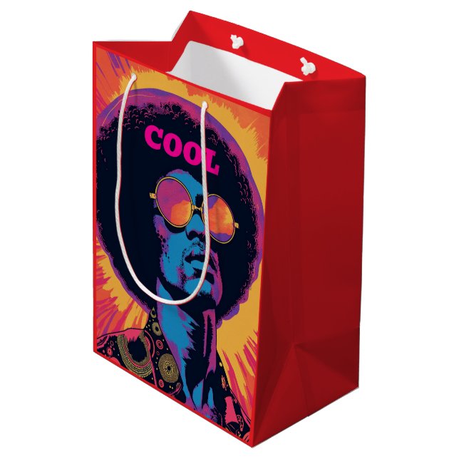 Cool/Retro Gift Bag (Back Angled)
