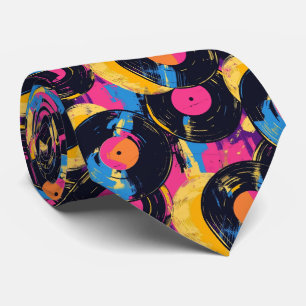 Cool retro graffiti pattern tiled  tie