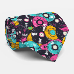 Cool retro graffiti pattern tiled  tie
