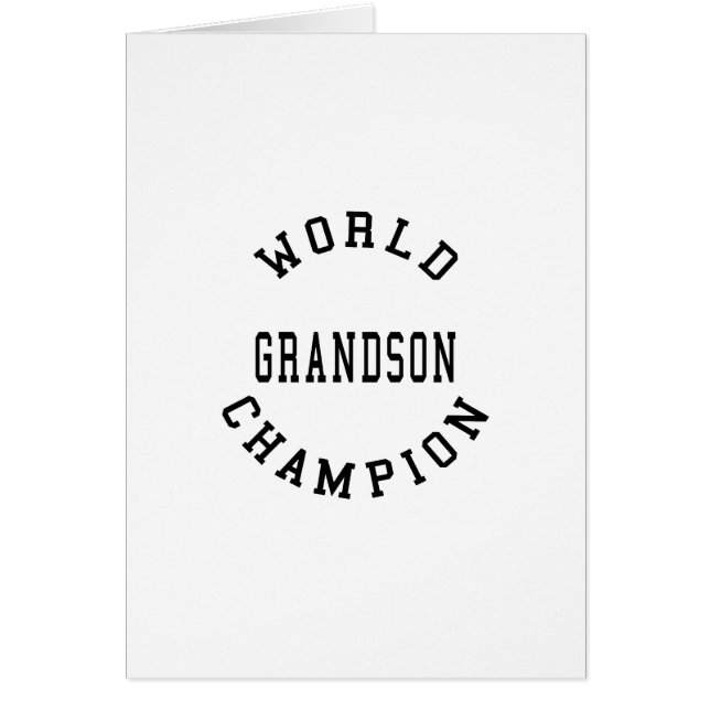 Cool Retro Grandsons : World Champion Grandson (Front)