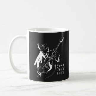 Cool Retro Guitarist Custom Name Coffee Mug