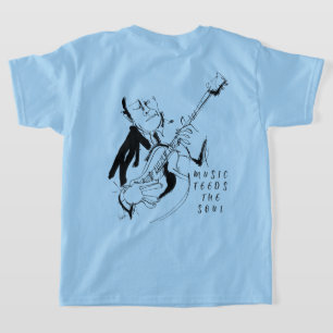 Cool Retro Guitarist Custom T-Shirt (名入れ対応)