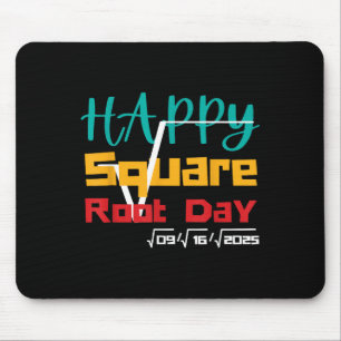 Cool Retro Happy Square Root Day Number Joke Mouse Pad