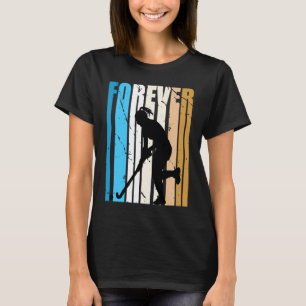 Cool Retro Hockey Fan Loves To Play Heart Forever T-Shirt