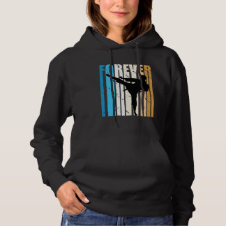 Cool Retro Jiu Jitsu Fan Loves Taekwondo Judo Fore Hoodie