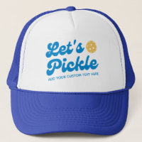 Cool Retro Let's Pickle Personalised Pickleball 