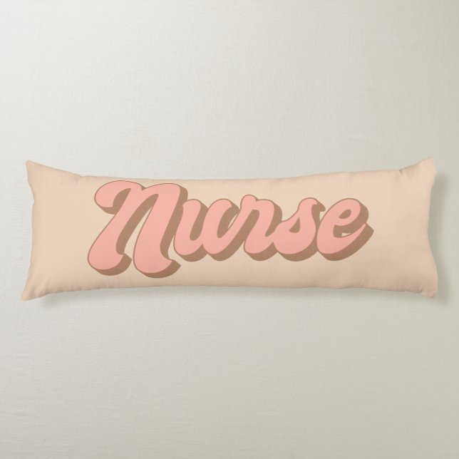 Cool Retro Nurse Pillow | Nurse Gift (Front)