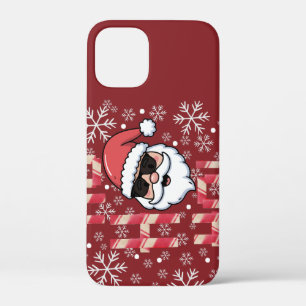 Cool Retro Santa Christmas Serving Tray iPhone 12 Mini Case