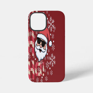 Cool Retro Santa Christmas Serving Tray iPhone 12 Mini Case