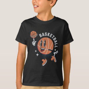 Cool Retro Sketll Cartoon Character Sports Players T-Shirt