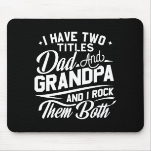 Cool Retro Style Gift For New Grandpas _2  Mouse Pad