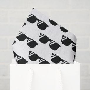 Cool Retro Sunglasses Grad Party Theme Tissue Paper