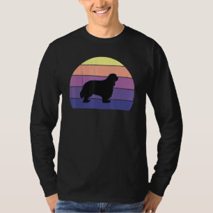 Cool Retro Sunset Fun Cavalier King Charles Spanie T-Shirt