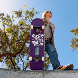 Cool Retro Surf Brooklyn Peace  Skateboard