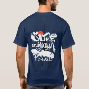 Cool Retro Surf Brooklyn Peace T-Shirt