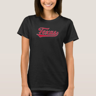 Cool Retro Texas 1970s Wordmark Script T-Shirt
