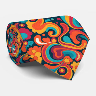 Cool retro tiled pattern tie
