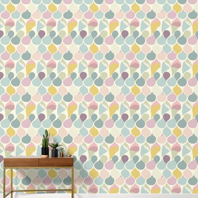 Cool retro tiled pattern  wallpaper (Hallway)