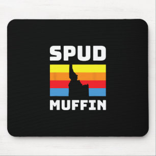 Cool Retro Travel Idaho Vacation Potatoes Spud Muf Mouse Pad