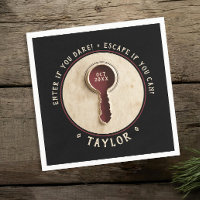 Cool Retro Vintage Black Spy Escape Room Adventure