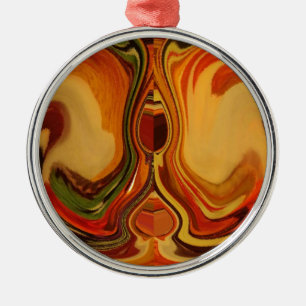 Cool Retro Vintage Hakuna Matata Fall Raster Metal Tree Decoration