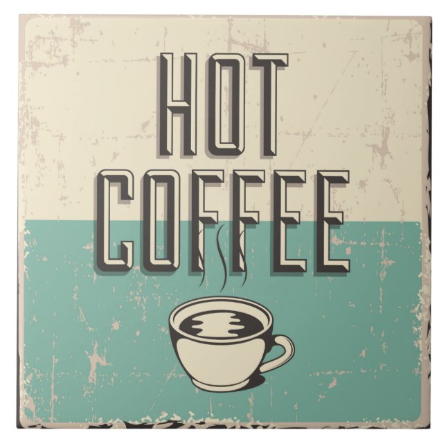 Cool retro vintage home bar business crafters  tile (Front)