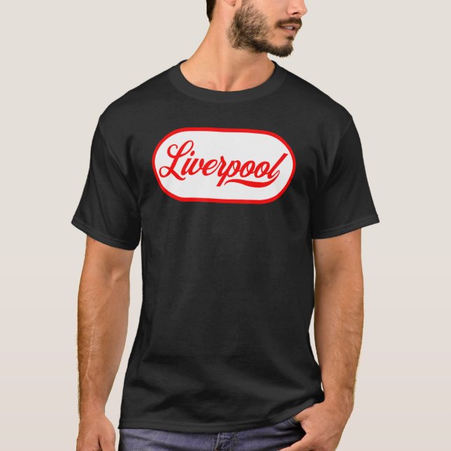 Cool Retro Vintage Look Liverpool  1 T-Shirt (Front)