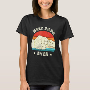 Cool  Retro Vintage Meaningful Best Papa Ever T-Shirt