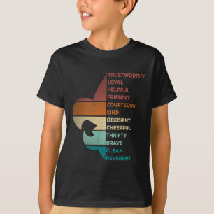 Cool Retro Vintage Style Scouting Law T-Shirt