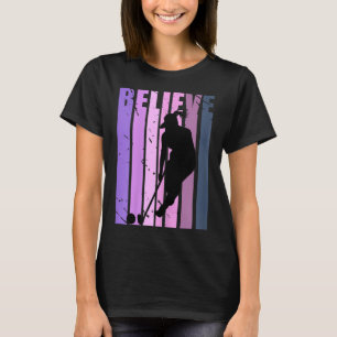 Cool Retro Womens Field Hockey Player Coach Hockey T-Shirt