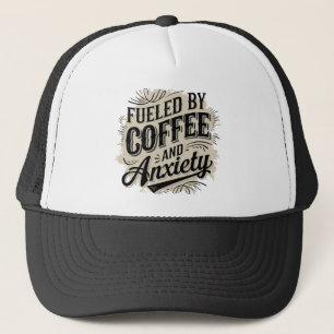 Cool retro word art coffee trucker hat