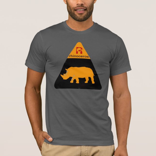 cool rhino animal T-Shirt (Front)