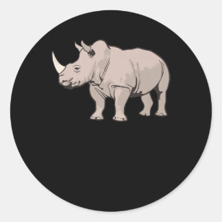 Cool Rhino Premium Classic Round Sticker