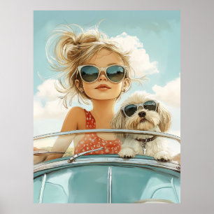 Cool Ride with Best Friend Poster
