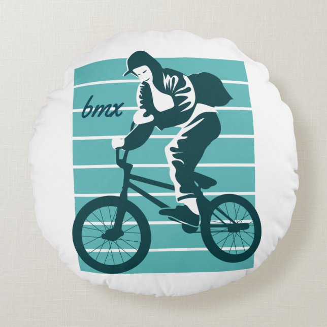 Cool Rider Design - BMX Round Cushion (Front)