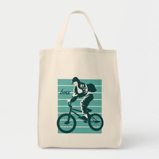 Cool Rider Design - BMX Tote Bag (Front)