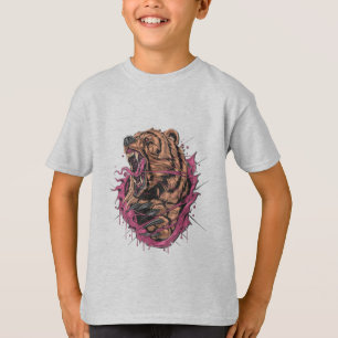 Cool Roaring Bear Boys’ T-Shirt