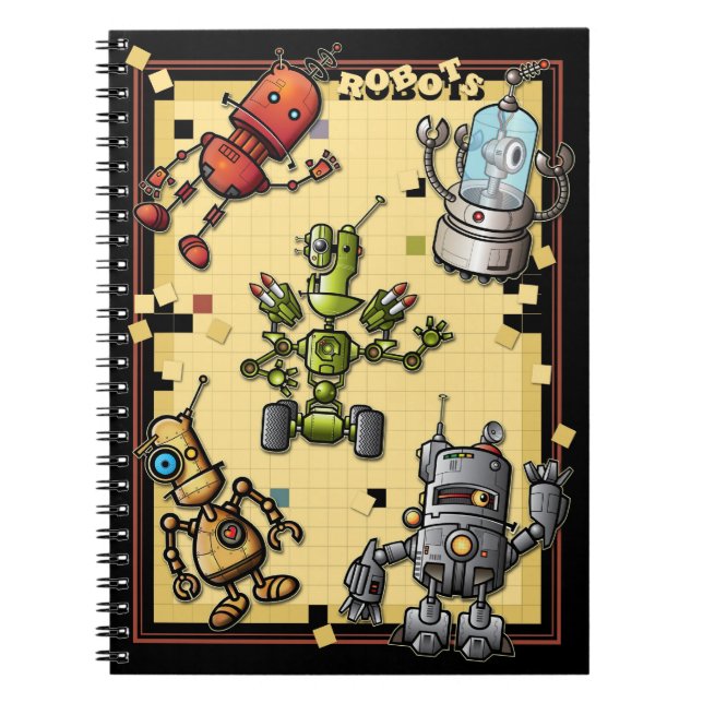 Cool Robot Gang Notebook (Front)