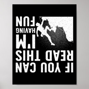Cool Rock Climbing For Men Women Mountain Climber  Poster