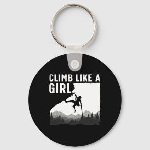 Cool Rock Climbing For Women Girls Mountain Rock C Key Ring