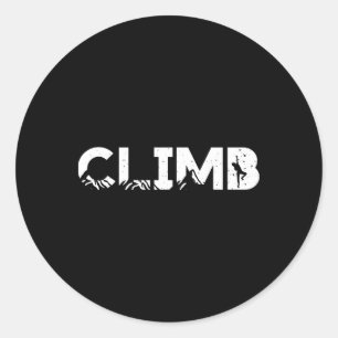 Cool Rock Climbing Gift For Bouldering Climbers Me Classic Round Sticker