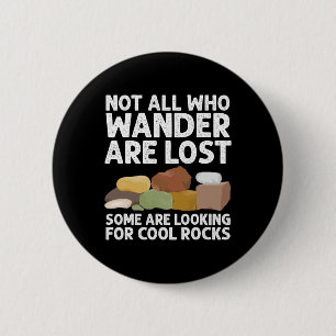 Cool Rock Collector Art For Men Women Geology Hunt 6 Cm Round Badge