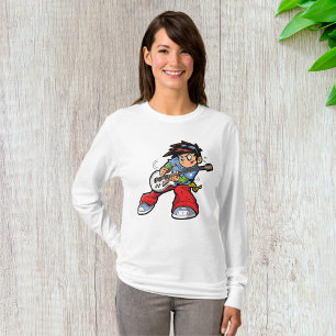 Cool Rock Star Guitarist Fun Musician  T-Shirt