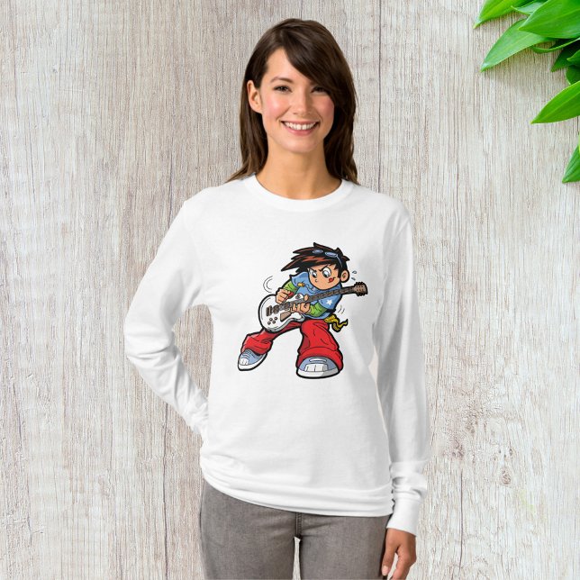 Cool Rock Star Guitarist Fun Musician  T-Shirt (Creator Uploaded)