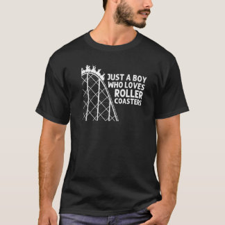 Cool Roller Coaster For Boys Kids Amusement Park T T-Shirt