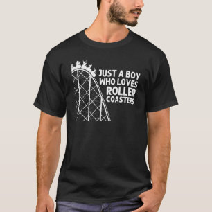 Cool Roller Coaster For Boys Kids Amusement Park T T-Shirt