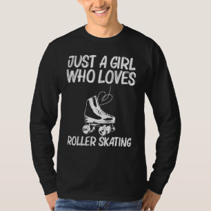 Cool Roller Skating For Girls Kids Retro Disco Der T-Shirt